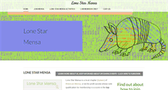 Desktop Screenshot of lonestarmensa.org